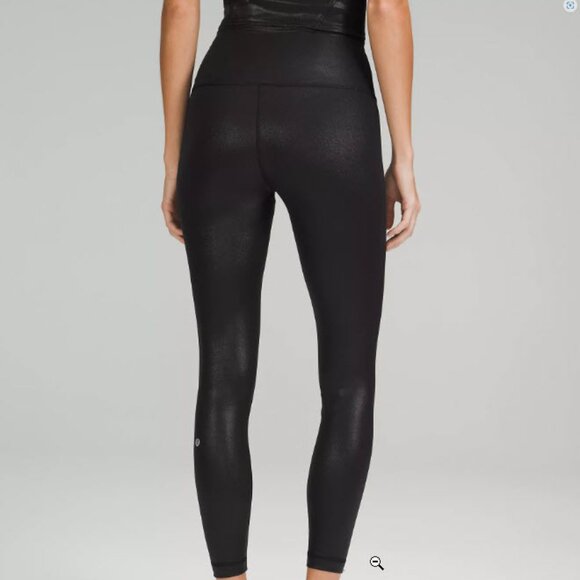 Lululemon Wunder Train HR 28” Special Edition Black Foil - size 6 - Picture 4 of 10